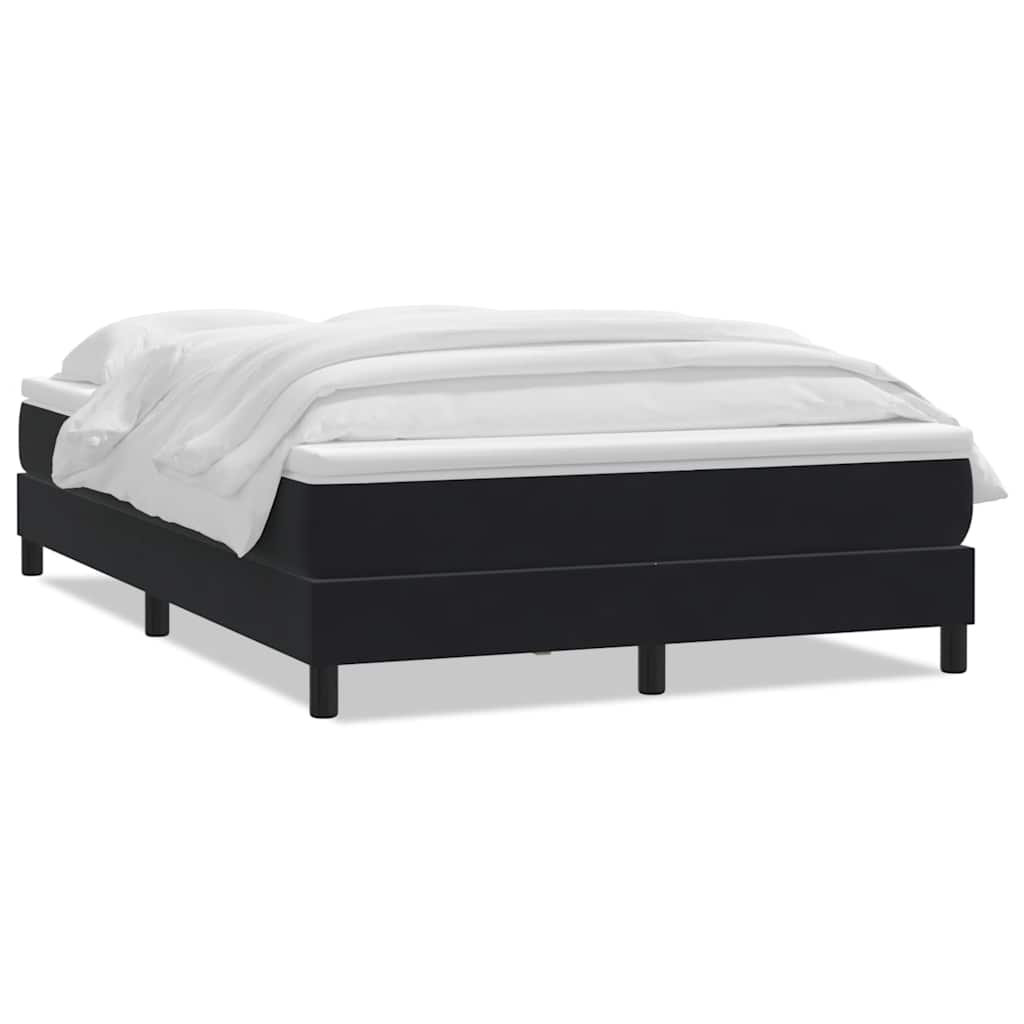 Box Spring Κρεβάτι με στρώμα Μαύρο 160x220 cm Βελούδινο