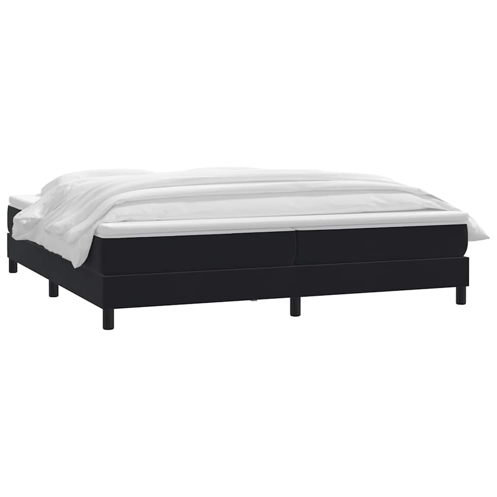 Box Spring Κρεβάτι με στρώμα Μαύρο 200x220 cm Βελούδινο
