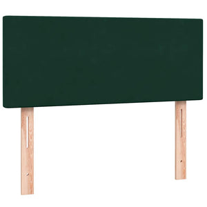 Κρεβάτι Boxspring με Στρώμα Σκούρο Πράσινο 120x210εκ. Βελούδινο