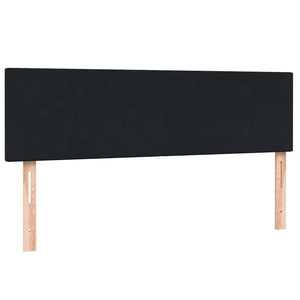 Κρεβάτι Boxspring με Στρώμα Μαύρο 160x210 εκ. Βελούδινο
