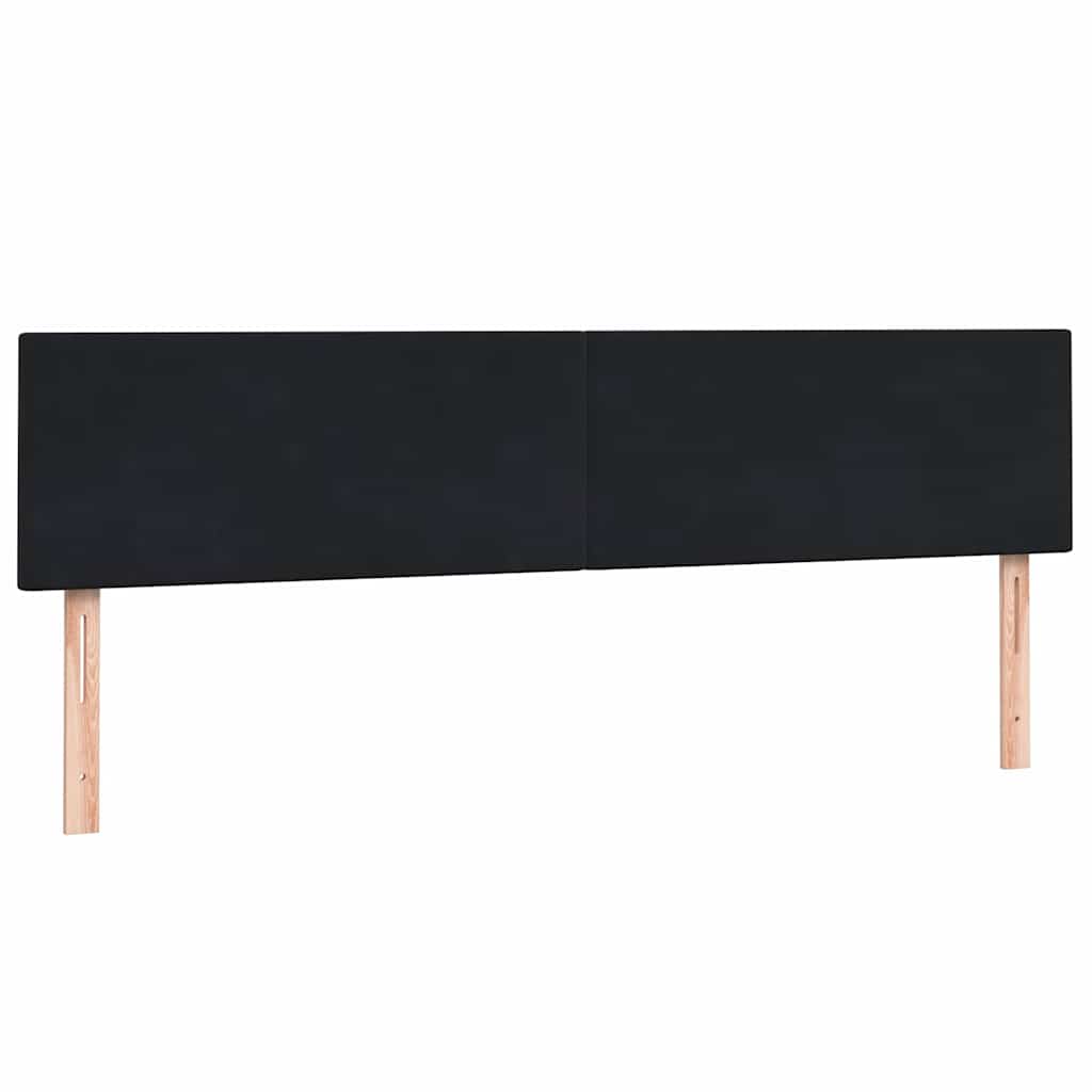 Κρεβάτι Boxspring με Στρώμα Μαύρο 200x210 εκ. Βελούδινο - Pakobazaar