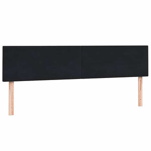 Κρεβάτι Boxspring με Στρώμα Μαύρο 200x210 εκ. Βελούδινο - Pakobazaar
