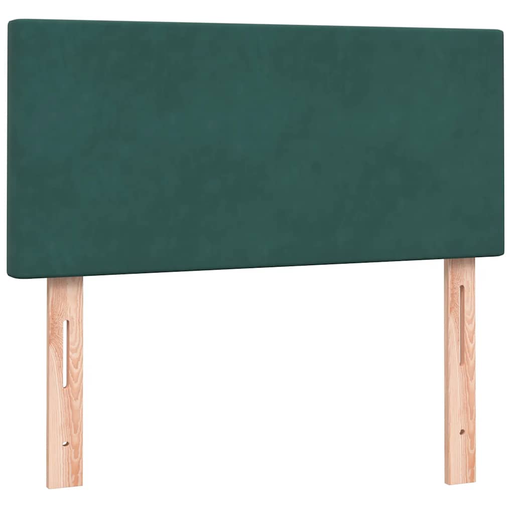 Box Spring κρεβάτι με στρώμα σκούρο πράσινο 90x220 cm Velvet - Pakobazaar