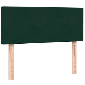 Box Spring κρεβάτι με στρώμα σκούρο πράσινο 120x220cm Βελούδινο - Pakobazaar