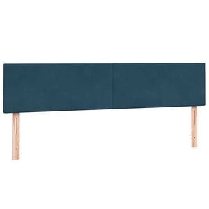 Box Spring κρεβάτι με στρώμα σκούρο μπλε 180x220 cm Βελούδινο - Pakobazaar