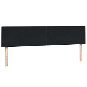 Box Spring Κρεβάτι με στρώμα Μαύρο 200x220 cm Βελούδινο - Pakobazaar