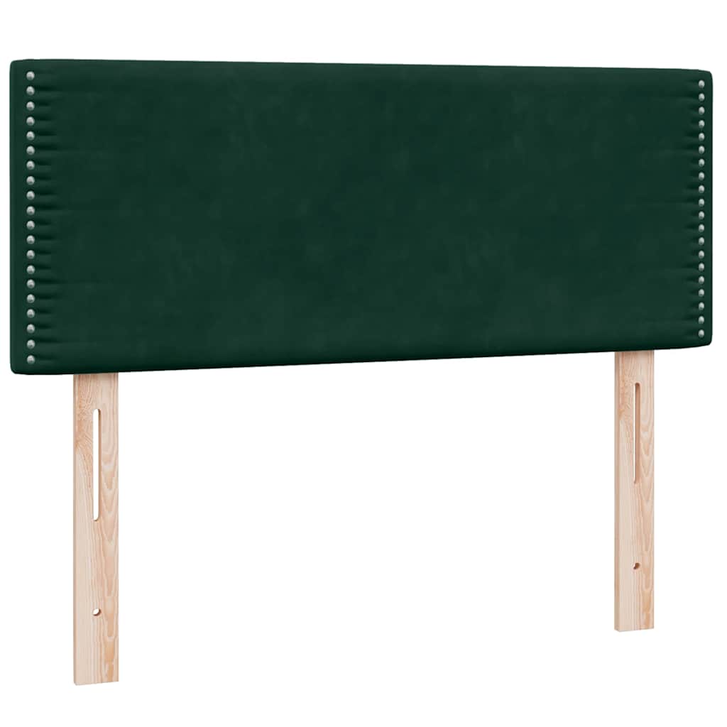 Κρεβάτι Boxspring με Στρώμα Σκούρο Πράσινο 120x210εκ. Βελούδινο - Pakobazaar