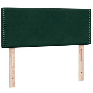 Κρεβάτι Boxspring με Στρώμα Σκούρο Πράσινο 120x210εκ. Βελούδινο - Pakobazaar