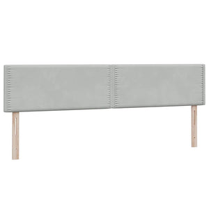Box Spring κρεβάτι με στρώμα ανοιχτό γκρι 200x210 cm Βελούδινο - Pakobazaar
