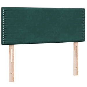 Box Spring κρεβάτι με στρώμα σκούρο πράσινο 120x220cm Βελούδινο - Pakobazaar