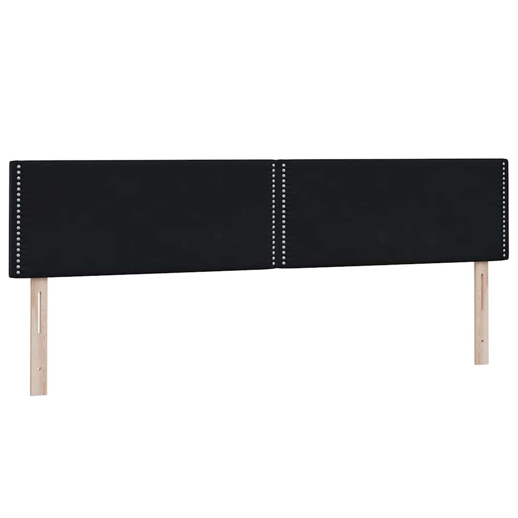 Box Spring Κρεβάτι με στρώμα Μαύρο 180x220 cm Βελούδινο