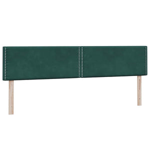 Box Spring κρεβάτι με στρώμα σκούρο πράσινο 180x220cm Βελούδινο