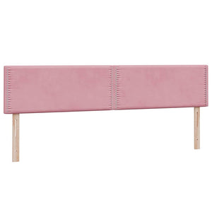 Box Spring κρεβάτι με στρώμα ροζ 180x220 cm Βελούδινο