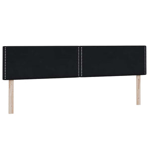 Box Spring Κρεβάτι με στρώμα Μαύρο 200x220 cm Βελούδινο - Pakobazaar