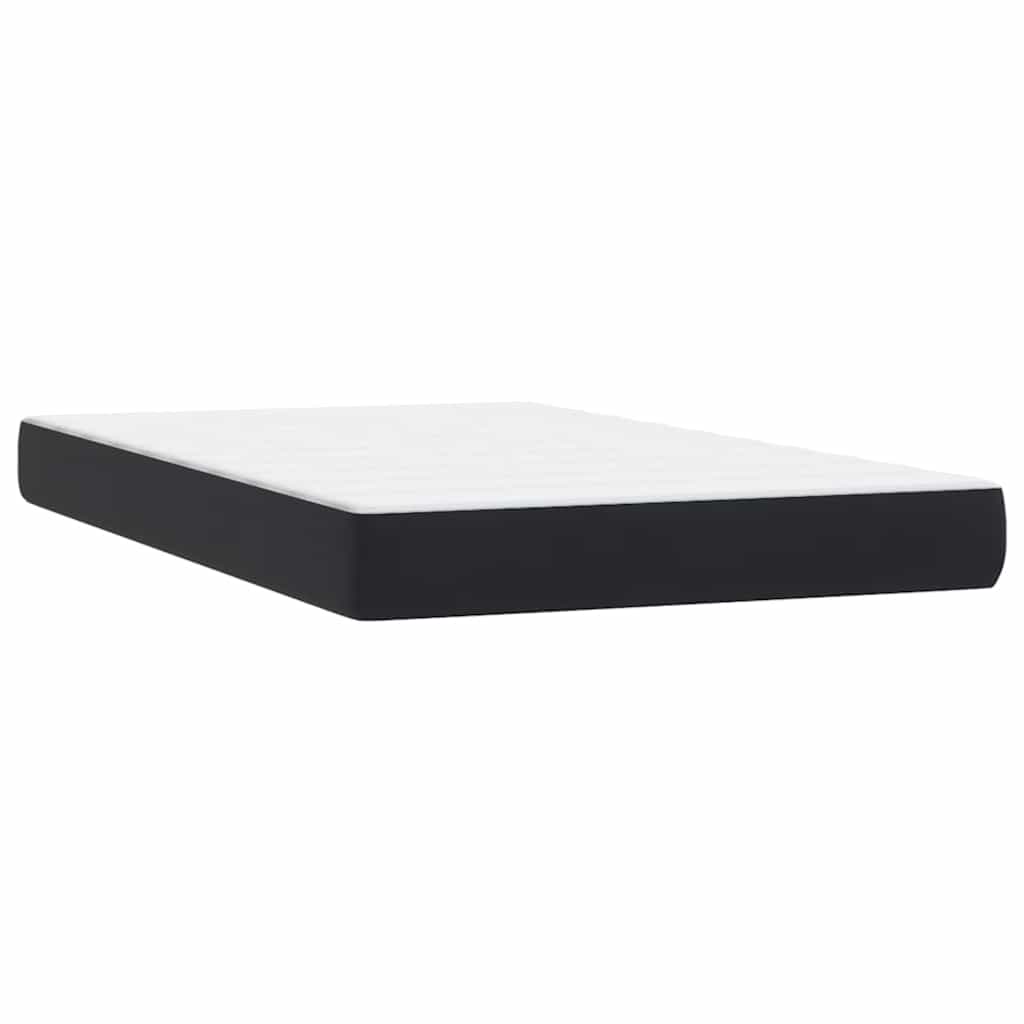 Κρεβάτι Boxspring με Στρώμα Μαύρο 1120x210 εκ. Βελούδινο - Pakobazaar
