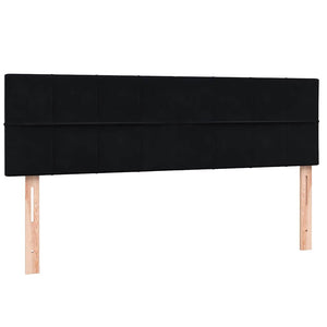 Κρεβάτι Boxspring με Στρώμα Μαύρο 160x210 εκ. Βελούδινο