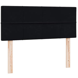 Box Spring Κρεβάτι με στρώμα Μαύρο 120x220 cm Βελούδινο - Pakobazaar