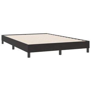 Box Spring Κρεβάτι με στρώμα Μαύρο 140x220 cm Βελούδινο - Pakobazaar