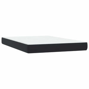 Box Spring Κρεβάτι με στρώμα Μαύρο 140x220 cm Βελούδινο - Pakobazaar