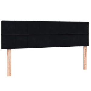 Box Spring Κρεβάτι με στρώμα Μαύρο 160x220 cm Βελούδινο - Pakobazaar
