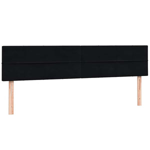 Box Spring Κρεβάτι με στρώμα Μαύρο 200x220 cm Βελούδινο - Pakobazaar