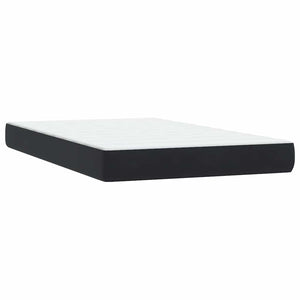 Box Spring Κρεβάτι με στρώμα Μαύρο 120x220 cm Βελούδινο