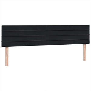 Box Spring Κρεβάτι με στρώμα Μαύρο 180x220 cm Βελούδινο