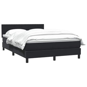 Κρεβάτι Boxspring με Στρώμα Μαύρο 160x210 εκ. Βελούδινο
