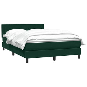 Κρεβάτι Boxspring με Στρώμα Σκούρο Πράσινο 160x210εκ. Βελούδινο - Pakobazaar