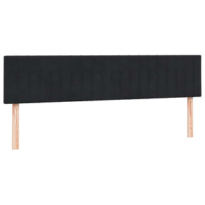 Κρεβάτι Boxspring με Στρώμα Μαύρο 180x210 εκ. Βελούδινο - Pakobazaar