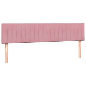Κρεβάτι Boxspring με Στρώμα Ροζ 180x210 εκ. Βελούδινο