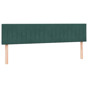 Box Spring κρεβάτι με στρώμα σκούρο πράσινο 180x220cm Βελούδινο