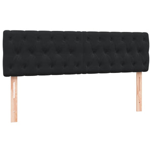 Box Spring Κρεβάτι με στρώμα Μαύρο 140x220 cm Βελούδινο