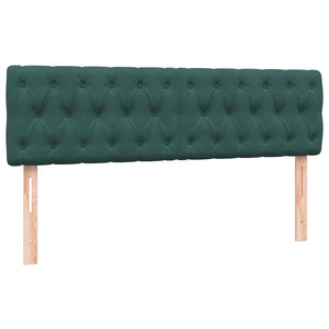 Box Spring κρεβάτι με στρώμα σκούρο πράσινο 160x220cm Βελούδινο - Pakobazaar