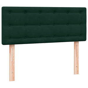 Κρεβάτι Boxspring με Στρώμα Σκούρο Πράσινο 120x210εκ. Βελούδινο - Pakobazaar