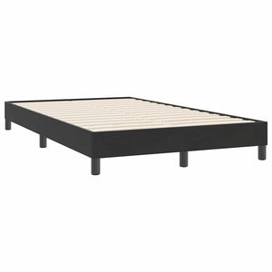 Box Spring Κρεβάτι με στρώμα Μαύρο 120x220 cm Βελούδινο - Pakobazaar