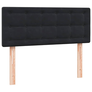 Box Spring Κρεβάτι με στρώμα Μαύρο 120x220 cm Βελούδινο - Pakobazaar