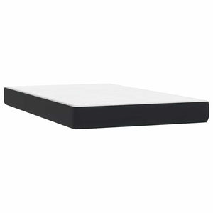 Κρεβάτι Boxspring με Στρώμα & LED Μαύρο 120x220 cm Βελούδινο