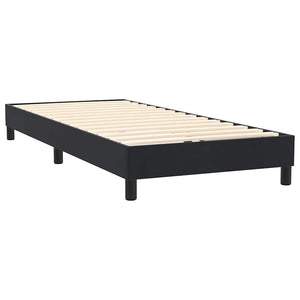 Κρεβάτι Boxspring με Στρώμα & LED Μαύρο 100x220 εκ. Βελούδινο - Pakobazaar