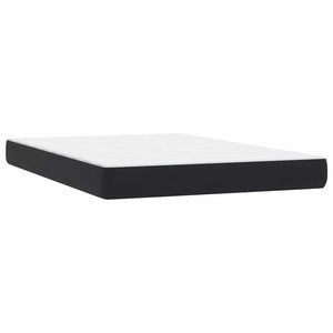 Κρεβάτι Boxspring με Στρώμα & LED Μαύρο 160x220 cm Βελούδινο - Pakobazaar