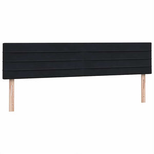 Κρεβάτι Boxspring με Στρώμα & LED Μαύρο 200x220 cm Βελούδινο - Pakobazaar