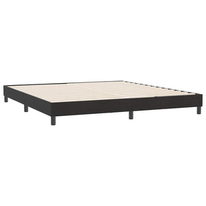 Κρεβάτι Boxspring με Στρώμα & LED Μαύρο 180x210 εκ. Βελούδινο - Pakobazaar