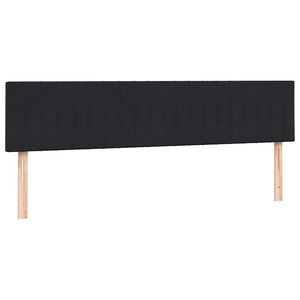 Κρεβάτι Boxspring με Στρώμα & LED Μαύρο 200x210 εκ. Βελούδινο - Pakobazaar