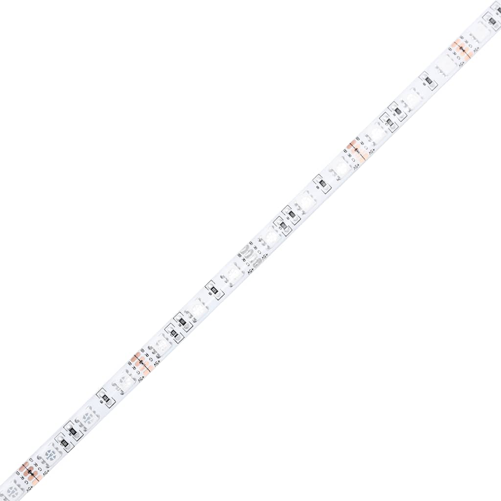 Κρεβάτι Boxspring με Στρώμα & LED σκούρο πράσινο 120x220cm Βελούδινο