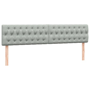 Κρεβάτι Boxspring με Στρώμα & LED Ανοιχτό Γκρι 180x210 εκ. Βελούδινο