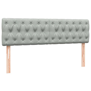 Κρεβάτι Boxspring με Στρώμα & LED Ανοιχτό Γκρι 160x220 εκ. Βελούδινο