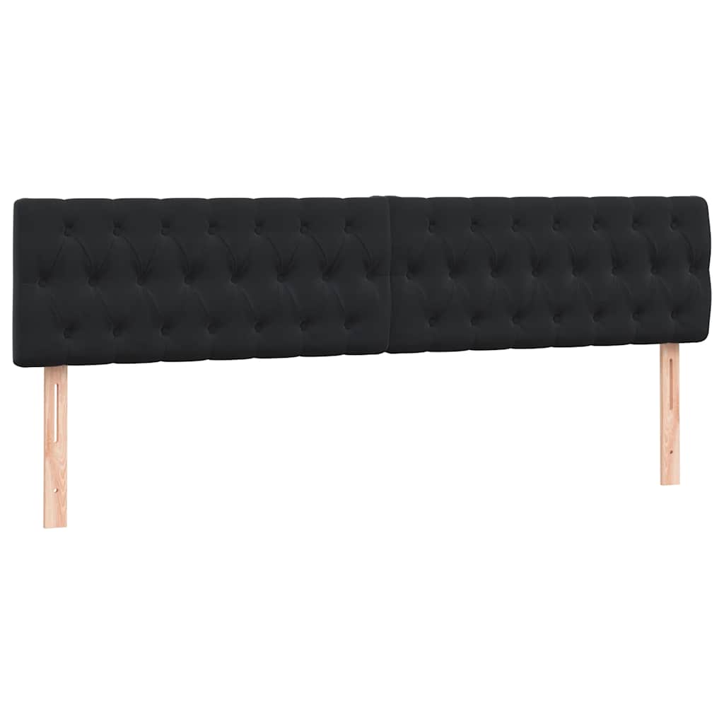 Κρεβάτι Boxspring με Στρώμα & LED Μαύρο 180x220 cm Βελούδινο - Pakobazaar