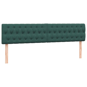 Κρεβάτι Boxspring με Στρώμα & LED Σκούρο πράσινο 200x220cm Βελούδινο - Pakobazaar