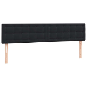 Κρεβάτι Boxspring με Στρώμα & LED Μαύρο 200x210 εκ. Βελούδινο