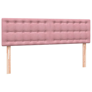 Κρεβάτι Boxspring με Στρώμα & LED ροζ 140x220 cm Βελούδινο - Pakobazaar